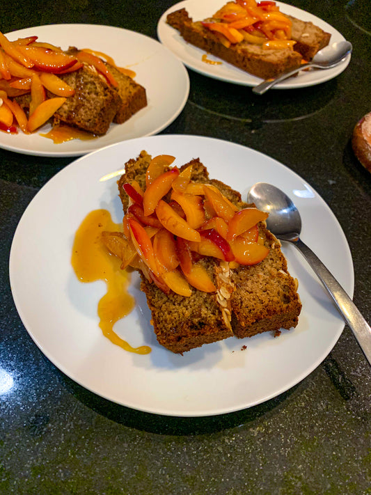 Oat flour banana bread