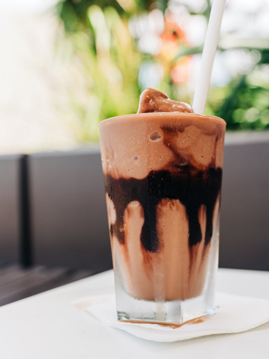 Coffee chocolate breakfast smoothie