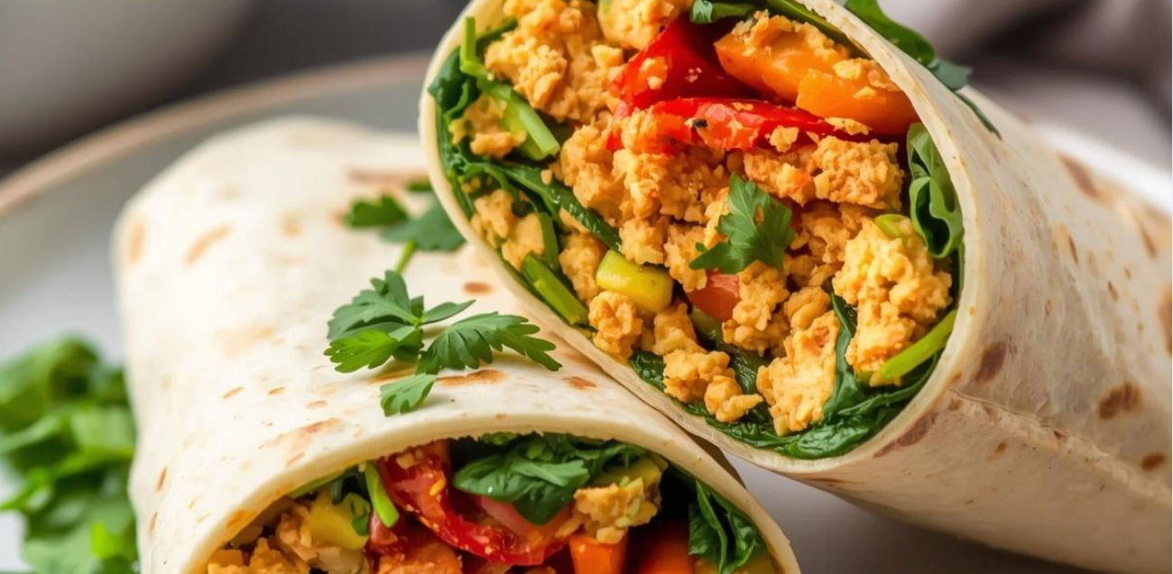 Tofu Scramble Breakfast Wraps