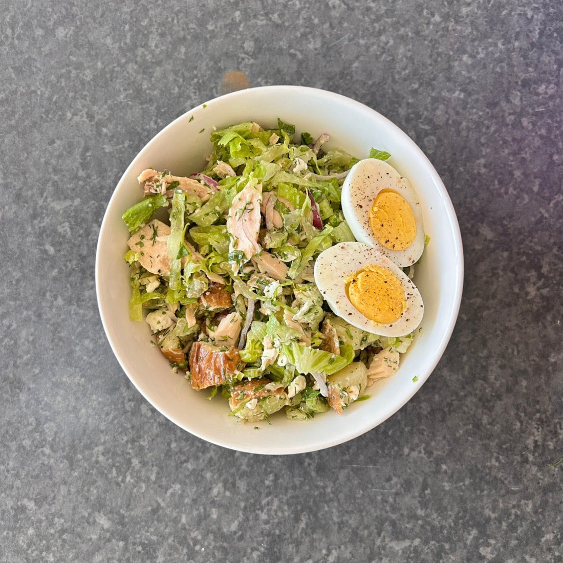 Crunchy Lettuce & Potato Chopped Salad