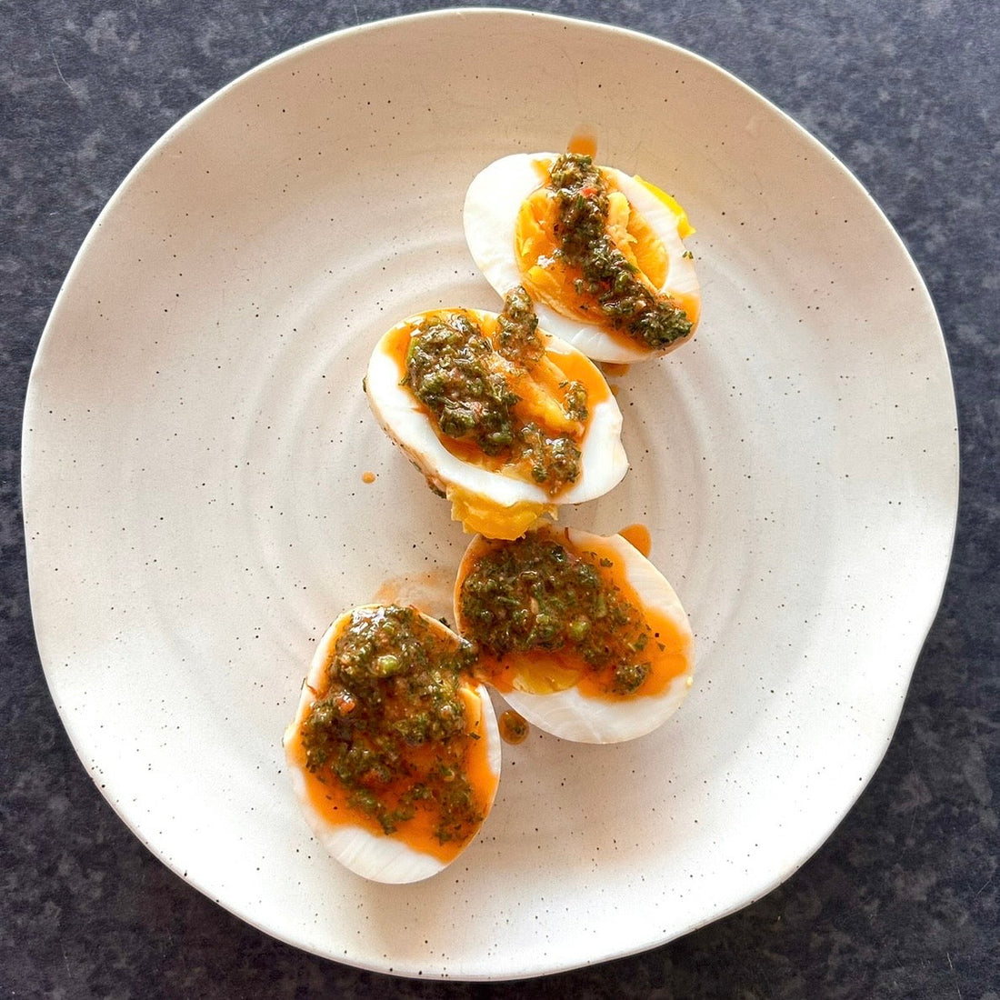 Moroccan-Style Marinated Boiled Eggs