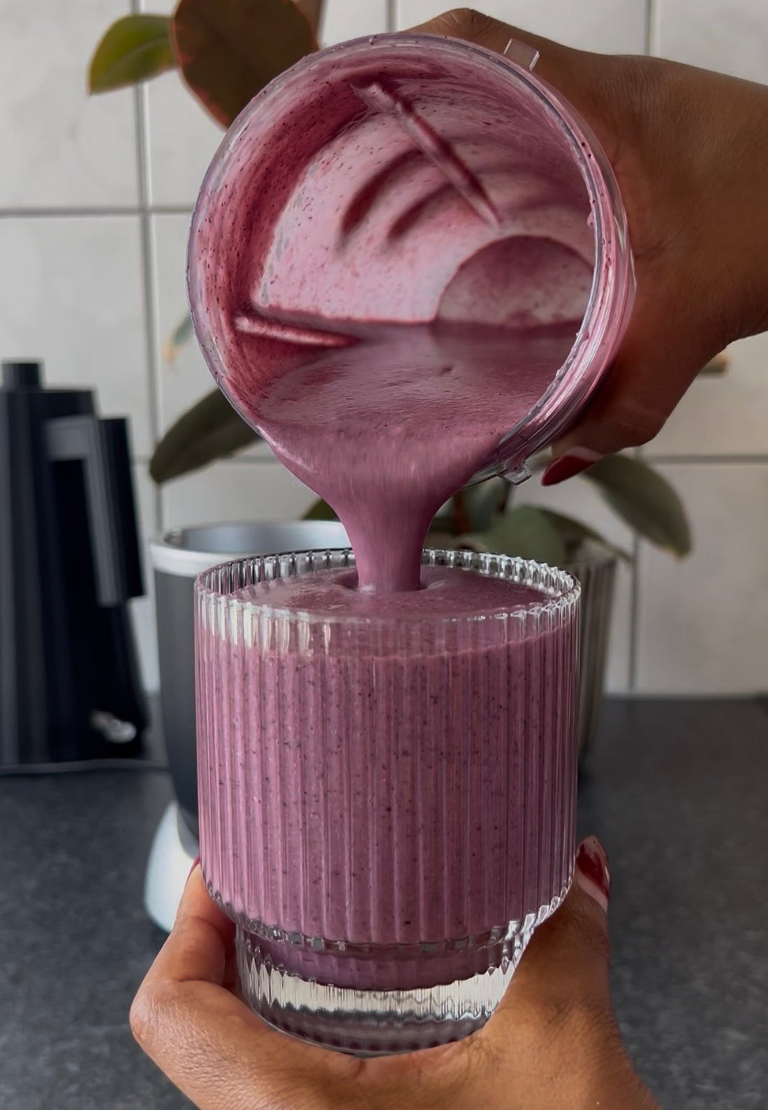 Blueberry Coconut Water Smoothie