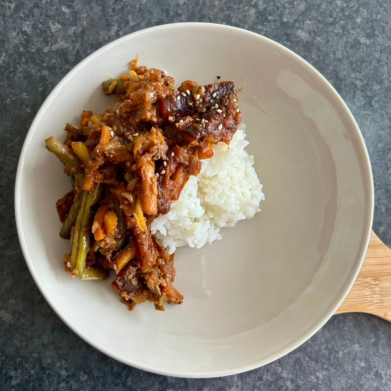 Garlic Green Beans with Carrots (Pressure Cooker)