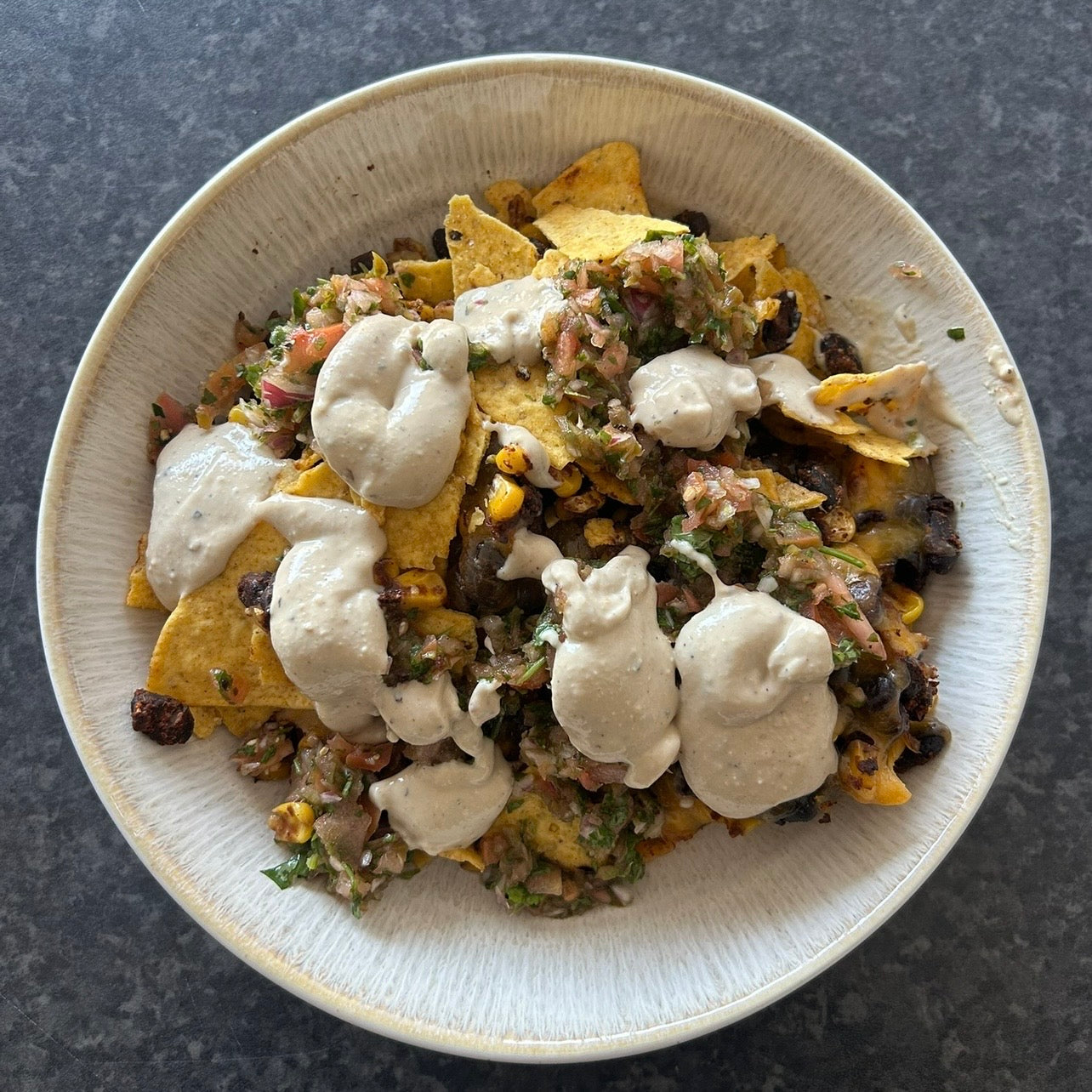 Fully Loaded Plant-Based Nachos