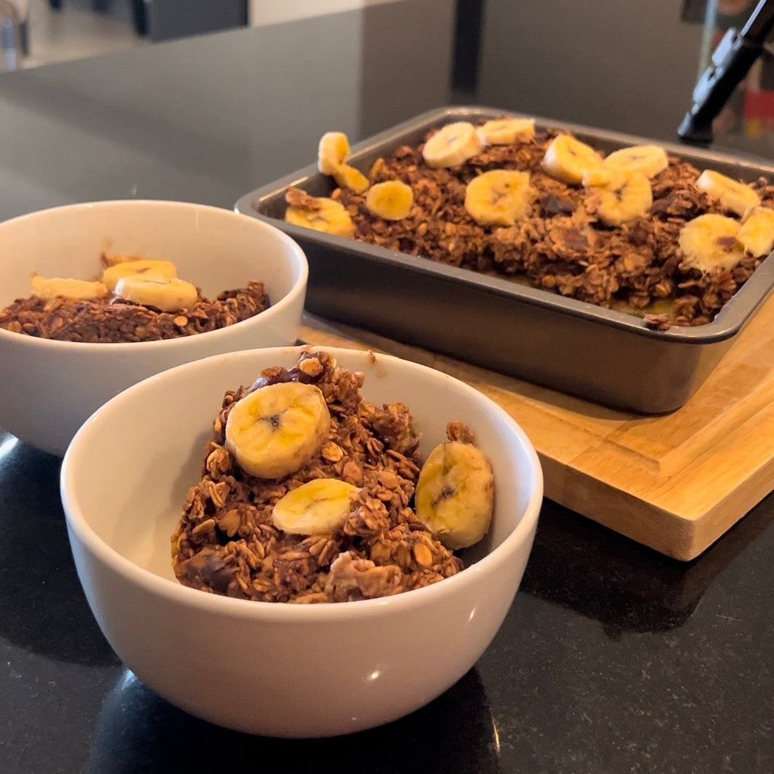 Chocolate Apple Pie Baked Oats