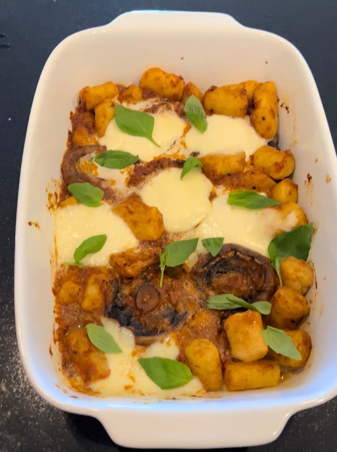 Baked Gnocchi with Mushroom Ragù