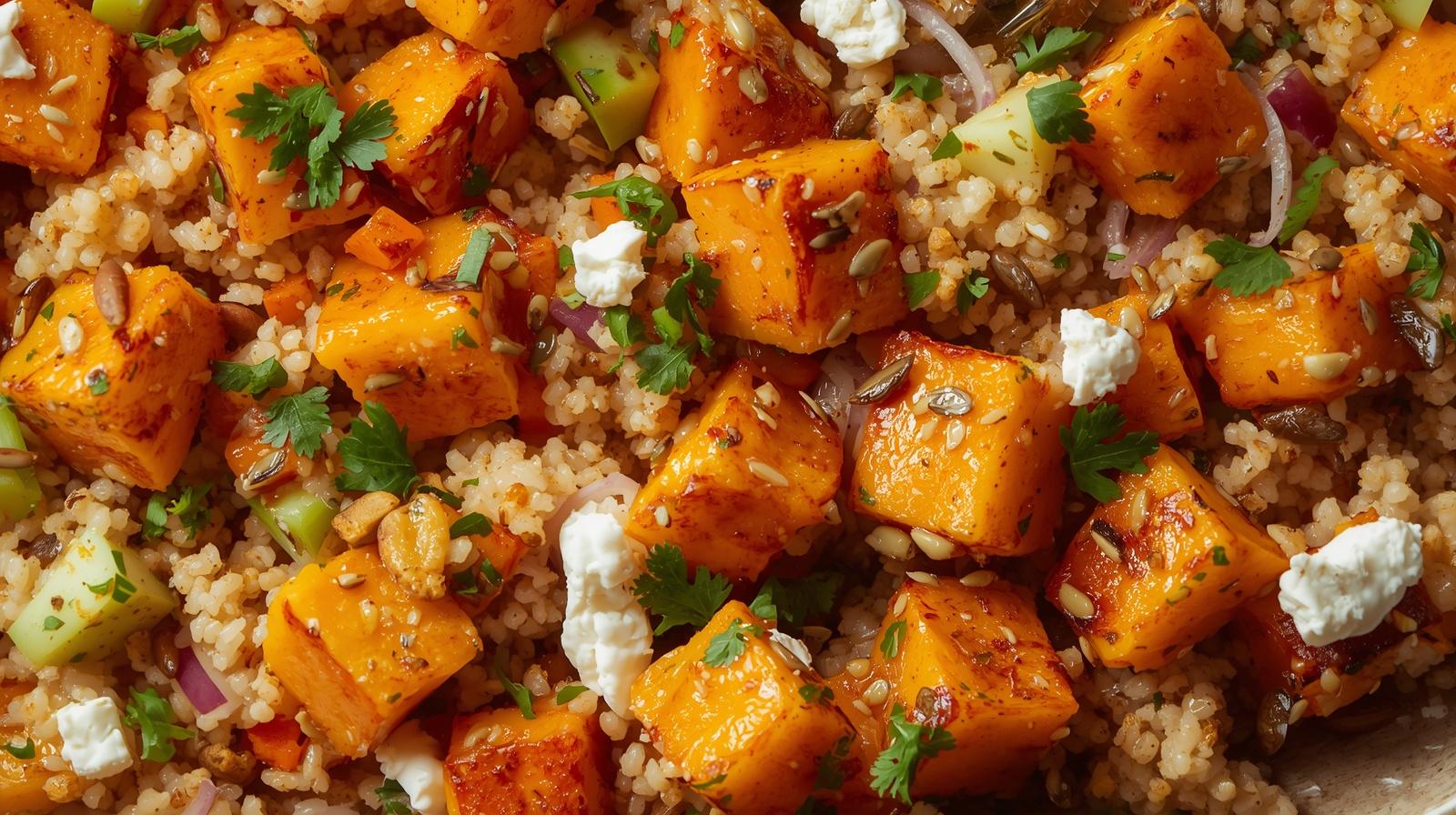 Roasted Butternut, Couscous & Red Pesto Salad (Woolworths-Style)