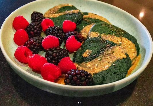 Spirulina pancakes