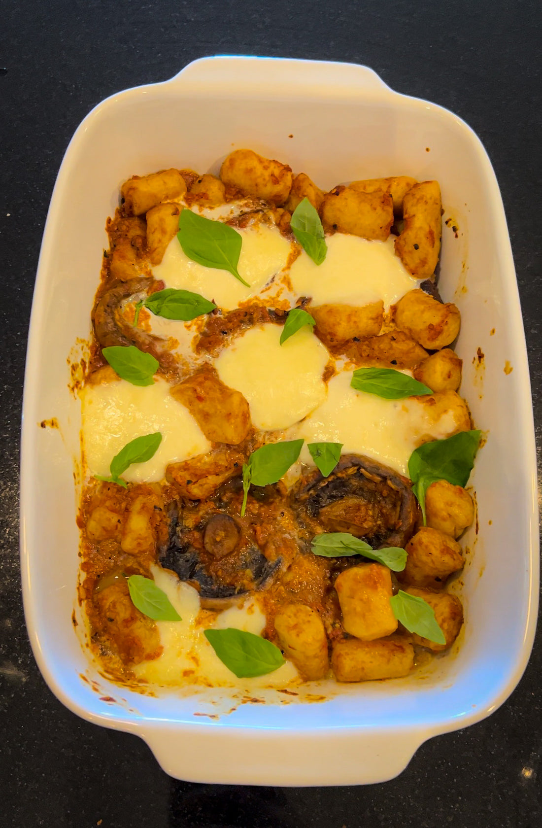 BAKED GNOCCHI WITH MUSHROOM PLANT-BASED "RAGU"
