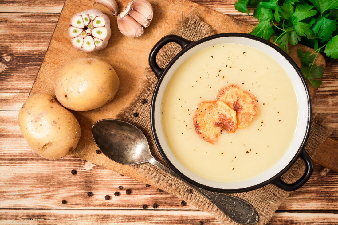 Garlic potato soup recipe