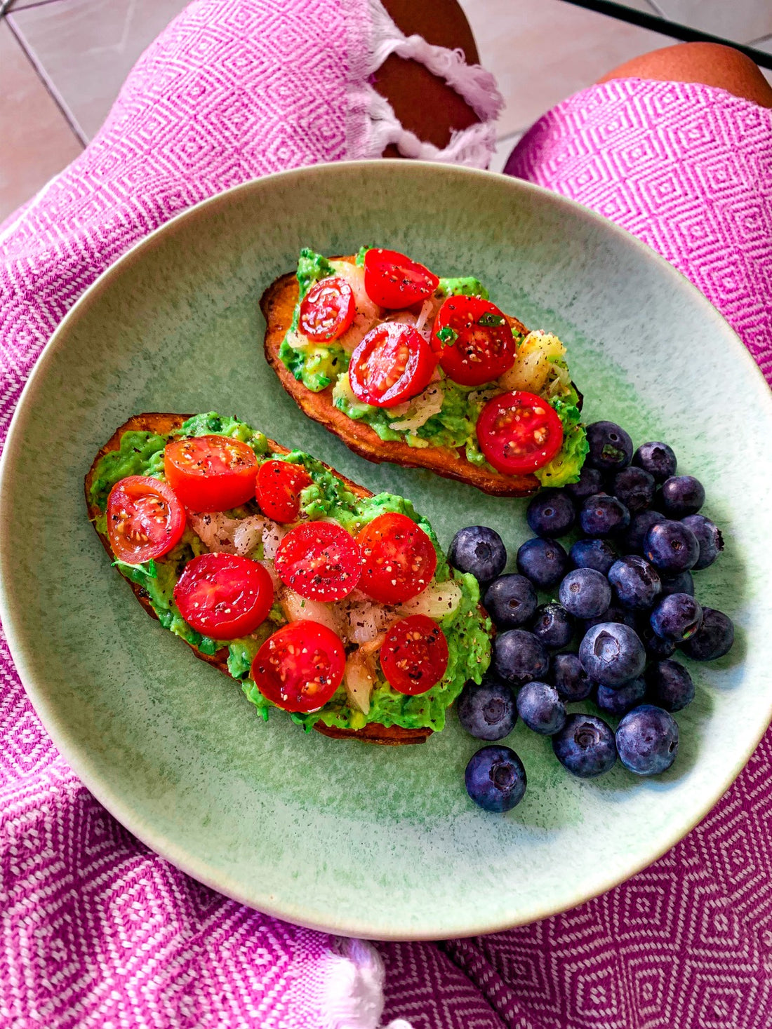 Sweet potato & avo toast (bread-free)